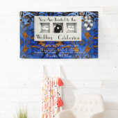 Banderoles Royal Blue Thème Contemporain Moderne Abstrait (En situation)