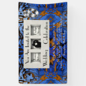 Banderoles Royal Blue Thème Contemporain Moderne Abstrait (Vertical)