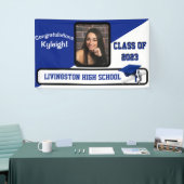 Banderoles Royal Blue & White Graduation (Salon professionnel)