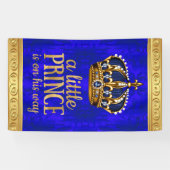Banderoles Royal Prince Crown Boy Prince Baby shower (Horizontal)