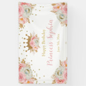 Banderoles Royal Princess Floral pink banner backdrop (Vertical)