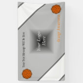 Banderoles Ruban aux fleurs orange par Kenneth Yoncich (Vertical)