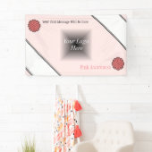 Banderoles Ruban aux fleurs roses par Kenneth Yoncich (En situation)