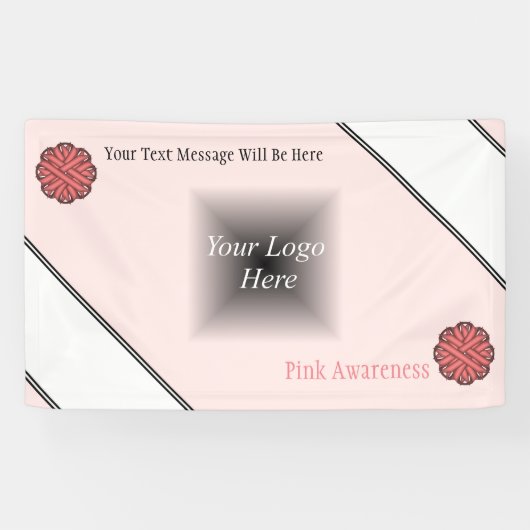 Banderoles Ruban aux fleurs roses par Kenneth Yoncich (Horizontal)