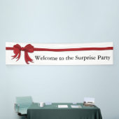 Banderoles Ruban Bordure rouge + votre backgr. & idées (Salon professionnel)