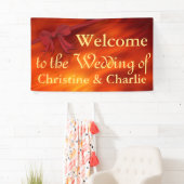 Banderoles Ruban Bordure rouge + votre backgr. & idées (En situation)