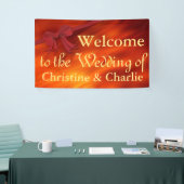 Banderoles Ruban Bordure rouge + votre backgr. & idées (Salon professionnel)