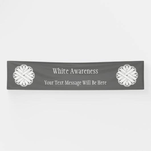 Banderoles Ruban de fleurs blanches par Kenneth Yoncich (Horizontal)
