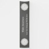 Banderoles Ruban de fleurs blanches par Kenneth Yoncich (Vertical)
