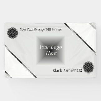 Banderoles Ruban de fleurs noires par Kenneth Yoncich