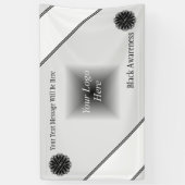 Banderoles Ruban de fleurs noires par Kenneth Yoncich (Vertical)