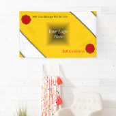 Banderoles Ruban de fleurs rouges par Kenneth Yoncich (En situation)