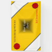 Banderoles Ruban de fleurs rouges par Kenneth Yoncich (Vertical)