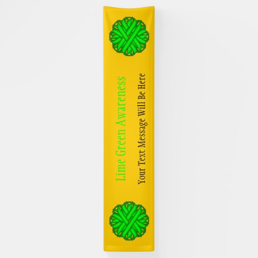 Banderoles Ruban de fleurs vert de chaux par Kenneth Yoncich (Vertical)