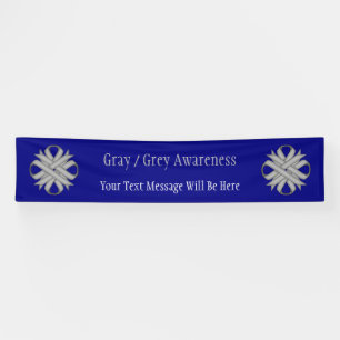 Banderoles Ruban de trèfle gris par Kenneth Yoncich