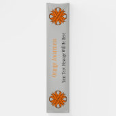 Banderoles Ruban de trèfle orange par Kenneth Yoncich (Vertical)