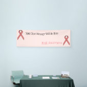 Banderoles Ruban rose standard (Salon professionnel)