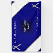 Banderoles Ruban standard gris par Kenneth Yoncich (Vertical)