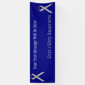 Banderoles Ruban standard gris par Kenneth Yoncich (Vertical)