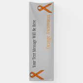 Banderoles Ruban standard orange (Vertical)
