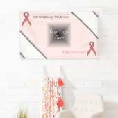 Banderoles Ruban standard rose (En situation)