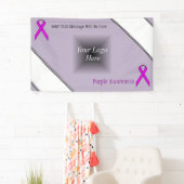 Banderoles Ruban standard violet (En situation)