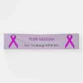 Banderoles Ruban standard violet par Kenneth Yoncich (Horizontal)