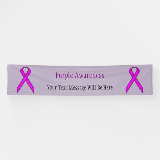 Banderoles Ruban standard violet par Kenneth Yoncich (Horizontal)