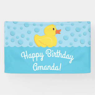 Banderoles Rubber Ducky 1er Anniversaire Fête Enfants Bébé