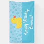 Banderoles Rubber Ducky 1er Anniversaire Fête Enfants Bébé (Vertical)