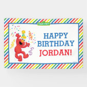 Banderoles Rue Sésame | Elmo - Bandeau Arc-en-ciel (Horizontal)