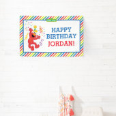 Banderoles Rue Sésame | Elmo - Bandeau Arc-en-ciel (Insitu)