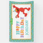 Banderoles Rue Sésame | Elmo - Cupcake & Confetti Anniversair (Vertical)