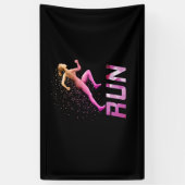 Banderoles Running Girl - filles coureurs (Vertical)