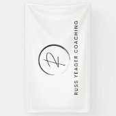 Banderoles Russ Yeager Coaching Signature Logo (Vertical)