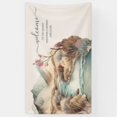 Banderoles Russe Boho Watercolor Mariage (Vertical)