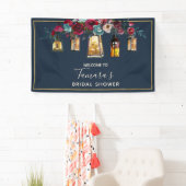 Banderoles Russe Lanterne Bourgogne Marine Fête des mariées f (En situation)