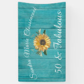 Banderoles Rustic 50 et Fabulous| Tournée Turquoise (Vertical)