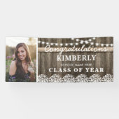 Banderoles Rustic Babys Breath 2025 Graduation Photo (Horizontal)