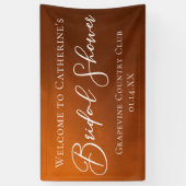 Banderoles Rustic Bridal Shower Personalized Welcome (Vertical)