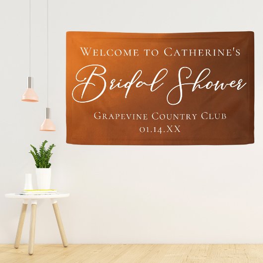 Banderoles Rustic Bridal Shower Personalized Welcome