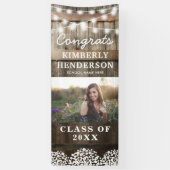 Banderoles Rustic Country 2023 Graduation Photo Door (Vertical)
