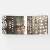 Banderoles Rustic Country 2023 Graduation Photo Door (Horizontal)