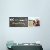 Banderoles Rustic Funny 60 Alors Quelle 60e fête d'anniversai (Salon professionnel)