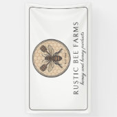 Banderoles Rustic Honey Bee Beekeeper Apiary (Vertical)