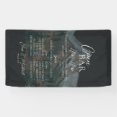 Banderoles Rustic Mountain Bar Menu Wedding Reception Decor (Horizontal)