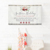 Banderoles Rustique Bois & Southern Country Cotton Boutique (En situation)