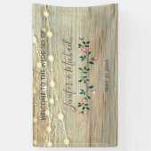 Banderoles Rustique élégant lampadaire en bois rose (Vertical)