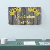 Banderoles Rustique Tournesol Anniversaire de la fête de la p (Salon professionnel)