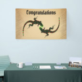 Banderoles Rustique Yin Yang Lizards (Salon professionnel)